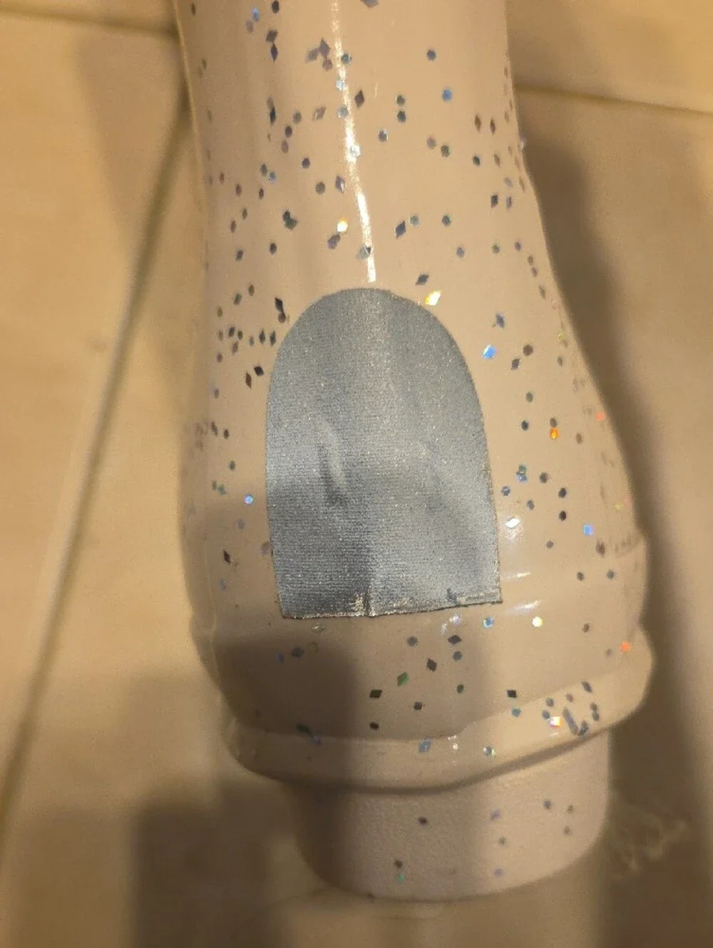 Hunter Glitter Tall Rain Boots in White